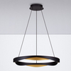 Wisząca lampa do jadalni PATAPO LE44460 LED 53W 3000K ring czarna złota