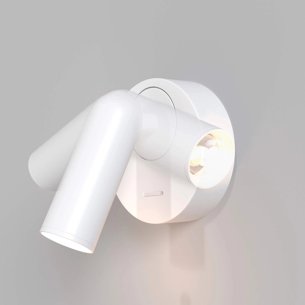 Obrotowa lampa ścienna LED 3W 3000K reflektor biały Mirax OUTLET