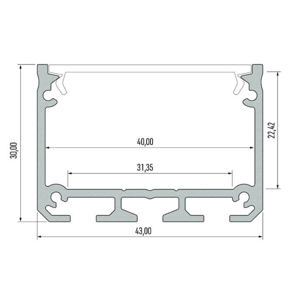 LAMPA wisząca HAKODA 1953 Shilo metalowa OPRAWA zwis LED 16W 3000K listwa biała