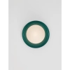 Naścienna lampa porcelanowa MALVANO LE45264 okrągła zielona