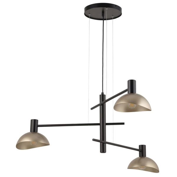 Lampa wisząca nad stół Artis 40567 Sigma potrójna jadalniana czarna złota