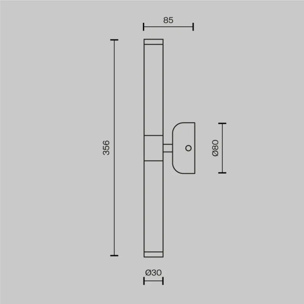 Kinkiet ścienny Axis MOD106WL-L10G3K LED 10W 3000K minimalizm złoty