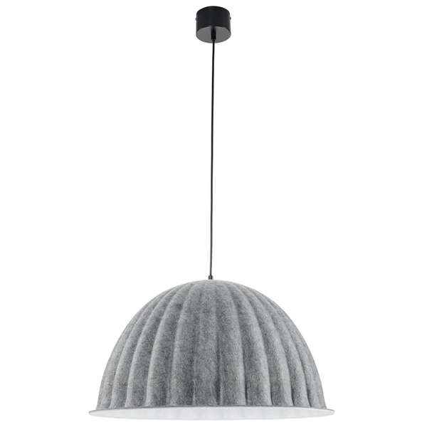 Lampa wisząca z kloszem Felt ST-10267P-S grey Step materiałowa szara