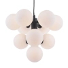 Molekułowa wisząca lampa Vine VIN2322-02 szklana biała czarny