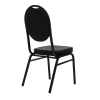 Ergonomiczne krzesło bankietowe Hebe KH1501100312 czarna