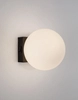 Ścienna lampa UBEDA LE42966 LED 6W 3200K szklana kula biała czarna