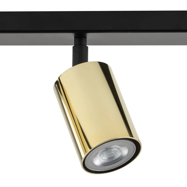 Potrójny reflektor sufitowy Zoom 33508 Sigma okrągły tuba czarny złoty