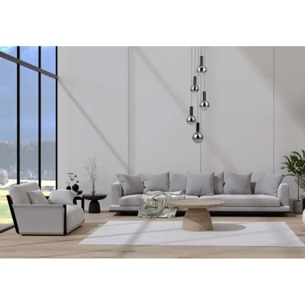 Wisząca lampa Strela PND-34378-5S-BK LED 125W 3000K czarny przydymiony