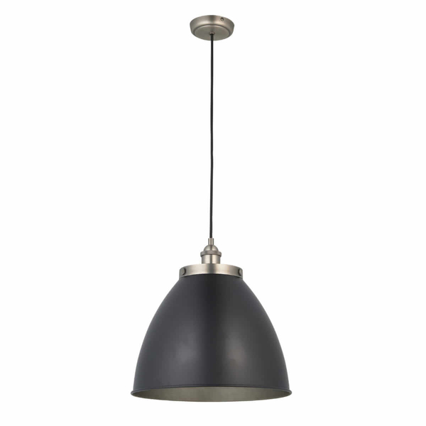 Wisząca lampa retro Franklin 98749 Endon do jadalni czarna cyna