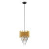 Wisząca lampa PELAVRO LE45107 do salonu glamour złota