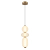 Jadalniana lampa wisząca kule Nico PND-8545-3-AB-WH LED 15W 3000K biała
