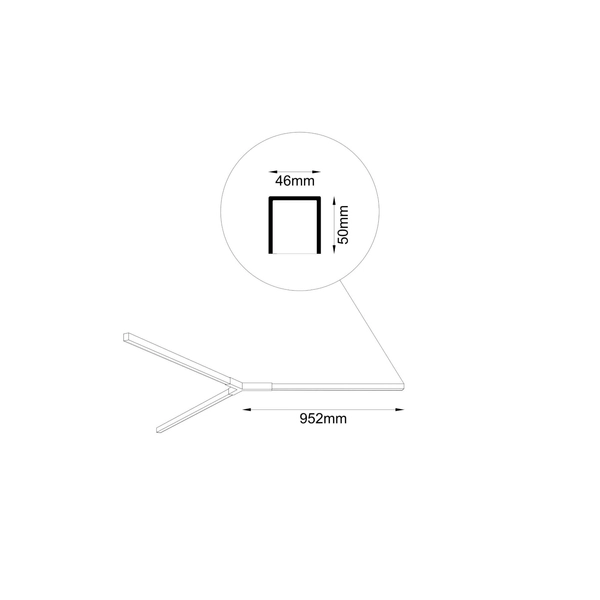 Salonowa lampa podwieszana Trikal 5223 LED 42W 3000K czarny