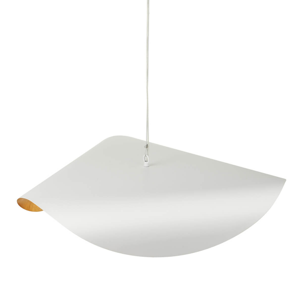Jadalniana lampa wisząca ENZO ST-F22020601-D80 white kula biały złoty