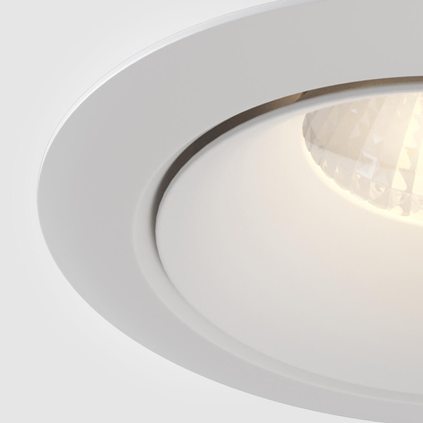 Wpustowa lampa Yin DL031-L12W3K-D-W Maytoni LED 12W 3000K do jadalni biała