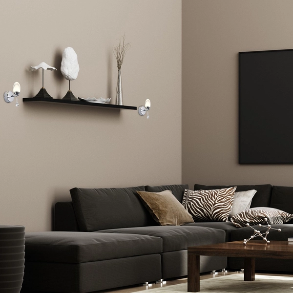 Kinkiet LAMPA ścienna OVO ML304 Milagro OPRAWA kropla łezka drop LED 5W 4000K chrom przezroczysta