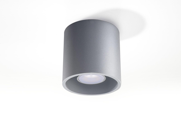 Downlight LAMPA sufitowa SL.0018 metalowa OPRAWA tuba szara