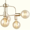 LAMPA sufitowa KRISTY MDM-3678/6 IGD Italux metalowa OPRAWA industrialna żarówki bulbs loft