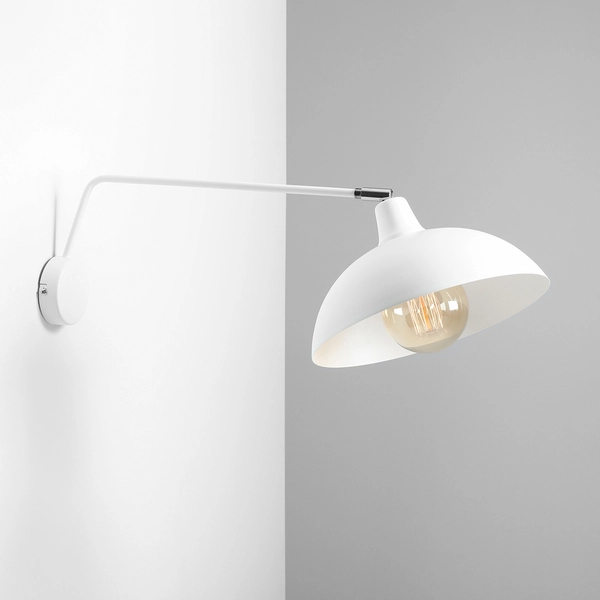 Ścienna lampa loftowa Espace 1036C Aldex metalowa do pokoju biała