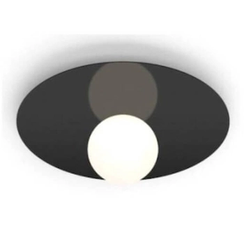 Plafon sufitowy Sombre CGSOMBRE-BLACK35 COPEL kula natynkowy czarny biały