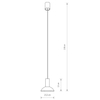 Lampa wisząca punktowa Hermanos 8192 Nowodvorski do salonu czarna