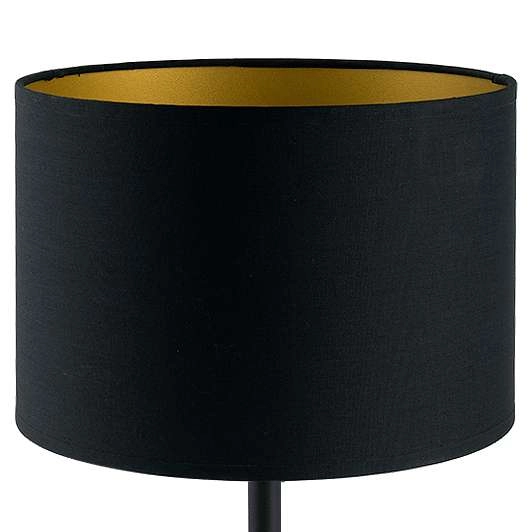 Stojąca LAMPA stołowa ALICE 9091 Nowodvorski abażurowa LAMPKA biurkowa maserlo pasteri czarna złota