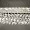 Lampa wisząca glamour LUXORA 11706 LED 38W 3000K nikiel