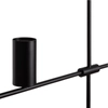 Lampa wisząca metalowa Cazzata ABR-LWL-CAZZ-B nad stół tubki do jadalni czarne