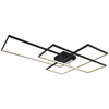 Geometryczna LAMPA sufitowa GABRIEL 67227-100B Globo metalowa OPRAWA plafon LED 100W 3000K - 6000K prostokątne czarne białe