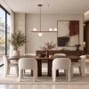 Wisząca lampa do sypialni MODERNO DN1506 burgundowa 4xG9 balls