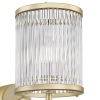 Lampa ścienna SERGIO W0528-01F-V6AC klasyczna szklany kinkiet złoty