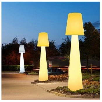 Stojąca lampa grzybek z pilotem Gardena ES-DC007 LED 5W RGBW IP65 biała