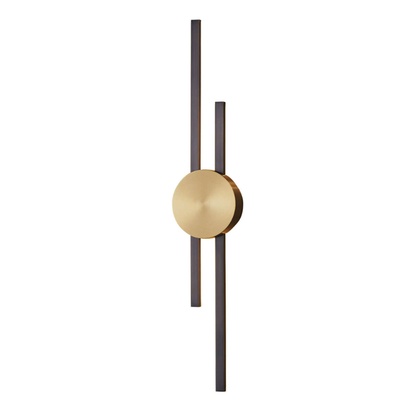 Metalowa lampa ścienna Centro ST-B3327-M LED 14W 3000K do salonu złoty czarny