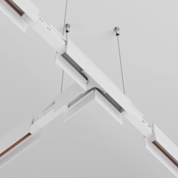 Natynkowy łącznik-T magnetyczny metalowy Exility TRA034CT-41W-DE biały