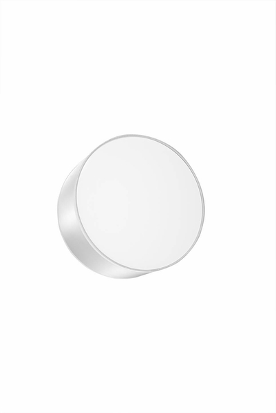 Okrągła LAMPA ścienna SL.0128 koło OPRAWA kinkiet szary