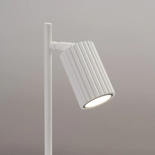 Stołowa lampa z wtyczką KARBON SL.1548 tubka ryflowana biała