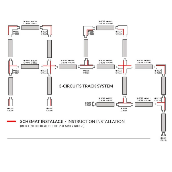 Łącznik nastawny do szynoprzewodu 8121 Shilo 3-fazowego czarny