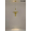 Lampa wisząca loftowa Sesto MSE010100336 Moosee druciak złota