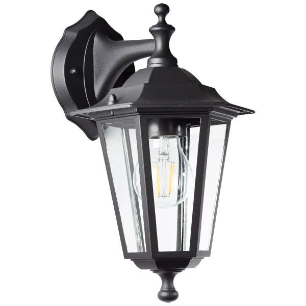 Elewacyjna lampa na taras Carleen 90987A06 latarenka IP44 czarna