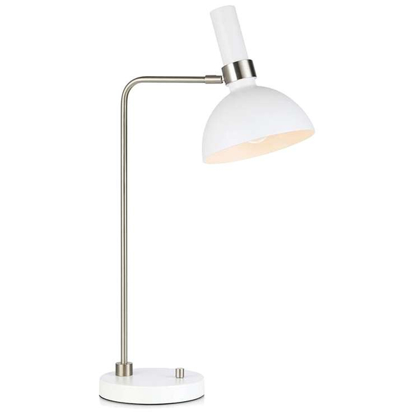 Stojąca LAMPA stołowa LARRY 107502 Markslojd metalowa LAMPKA biurkowa stal biała