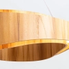 Zwieszana lampa Horizon QN-HORIZON-RING-LED-80-TEAK LED 58W 3000K brązowy