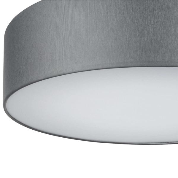 Okrągła lampa nasufitowa Rondo 4239 do kuchni round metalowa szara