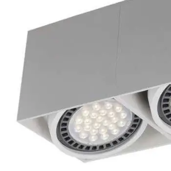 Downlight do salonu Box metalowa lampa sufitowa biała