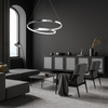 Salonowa lampa wisząca Lucero wstęga LED 48W 4000K rings chrom