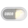 Dziecięca lampka nocna z budzikiem Bunny 328151 LED 1,2W 3000K biała szara