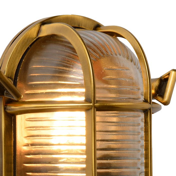 Elewacyjna LAMPA zewnętrzna DUDLEY 11891/20/02 Lucide industrialna OPRAWA metalowa outdoor IP44 złota
