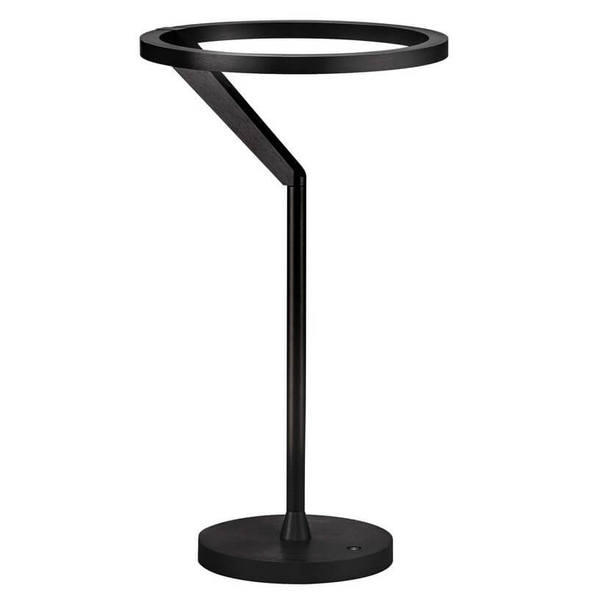 Stołowa lampka ring ZUDANEZ LE44778 LED 16W 3000K metalowa czarna