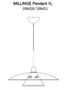 Lampa wisząca Millinge 108430 Markslojd metalowa do salonu biała