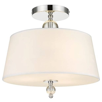 Abażurowa LAMPA sufitowa CANCUN C03957WH Cosmolight klasyczna do salonu biała