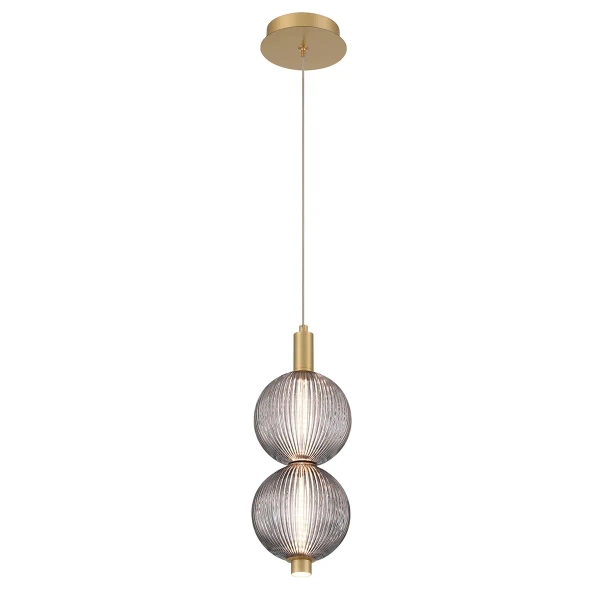 Wisząca lampa nad wyspę Palmas QN-PALMAS-2MP-BG LED 20W 3000K złota