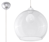 LAMPA wisząca SL.0248 szklana OPRAWA zwis kula przezroczysta